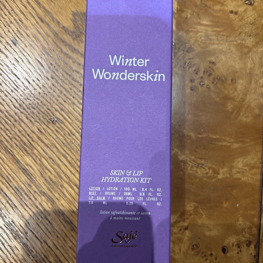 Saje Purple Skin & Lip Hydration Kit
